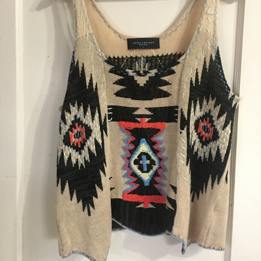 Aztec cloth top